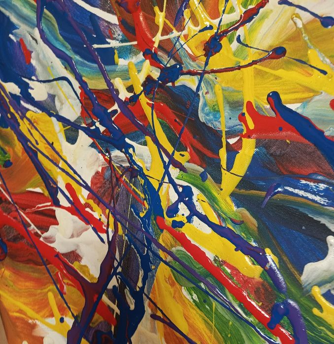 Obraz abstrakcja akryl