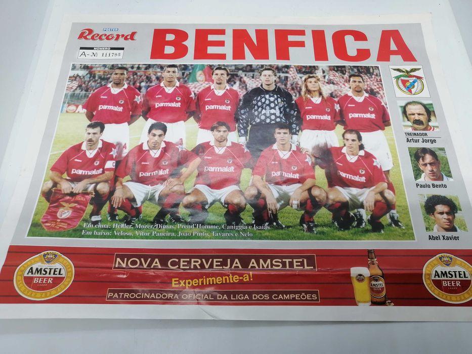 2 posters antigos do Benfica épocas 54/55 e 94/95