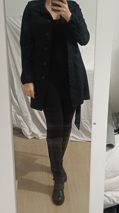 Sobretudo preto da Cheyenne - M