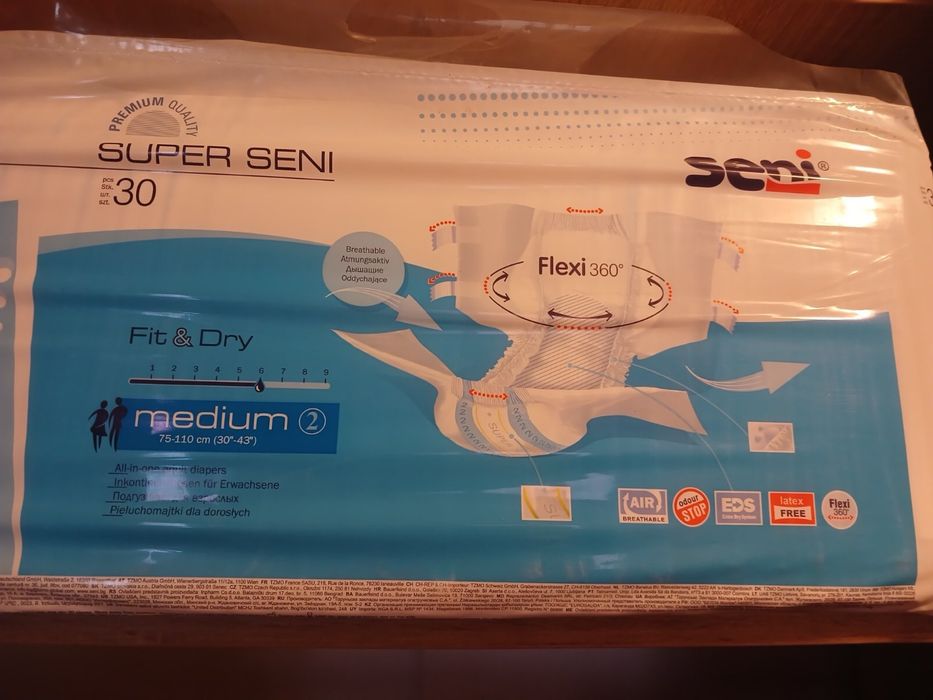 Памперсы упаковка 30 штук seni
