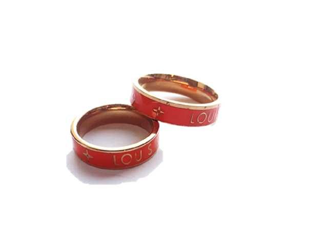 Obrączka Złota Pomarańczowa Napis R 12 6 Stal Chirurgiczna Nierdzewna