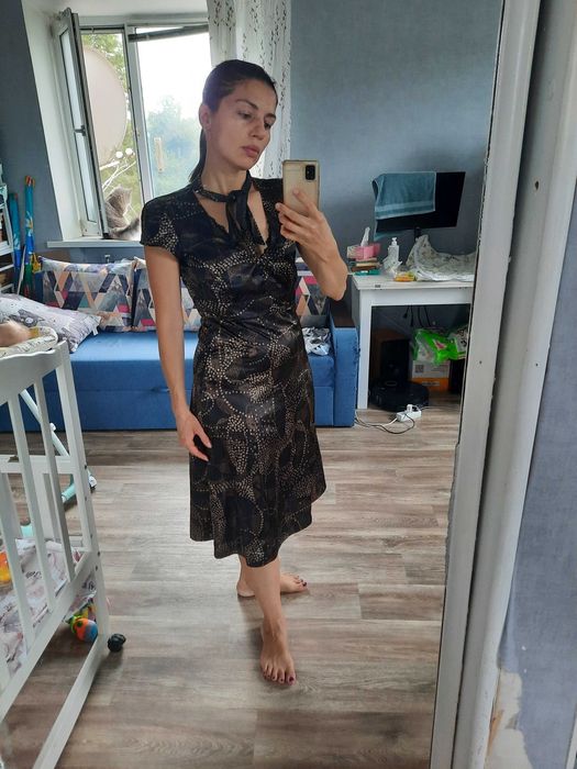 Деловое винтажное платье в стиле 40-х 50-х пин-ап ретро Mexx р.38 М