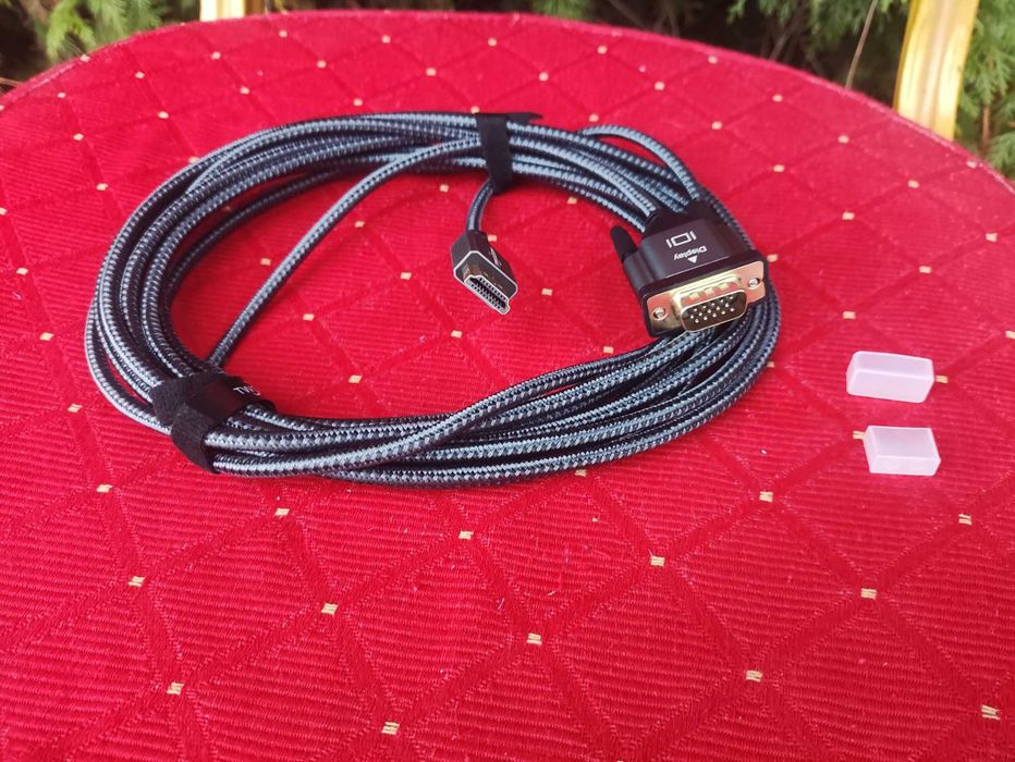 Kabel HDMI VGA Przewód adapter do komputera PC Laptopa Monitora Twozoh