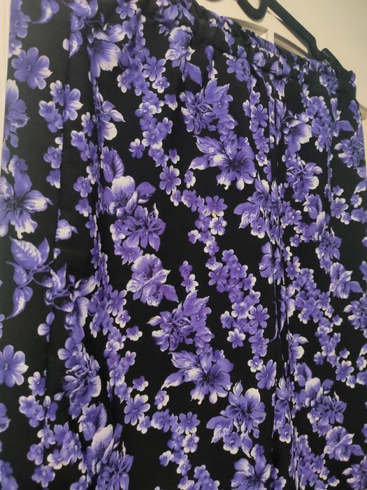Letnie Spodnie haremki / alladynki kwiaty do 90 cm pas