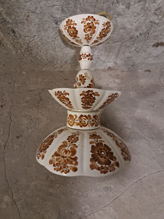 Lampa porcelana nowa na żarówkę normalną