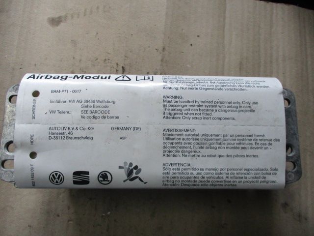 Airbag Passageiro 1K0880204K VW GOLF 5 2005