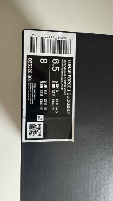 Nike Duckboot Air Lunar Force 1 rozmiar 39, wkładka 24.5cm.