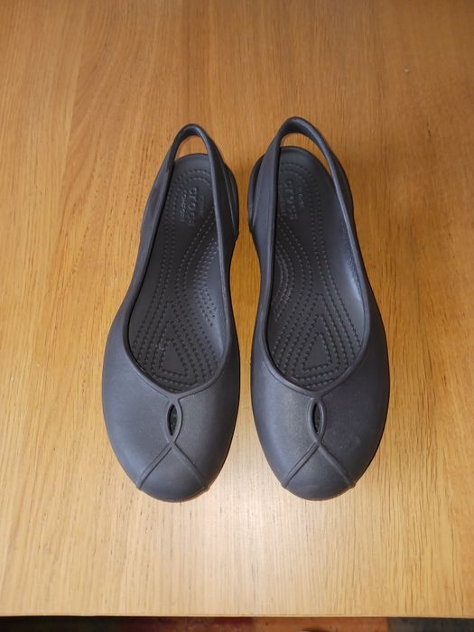 Crocs damskie baleriny classic.B bardzo dobrym stanie w kolorze ciemny brąz rozmiar 8