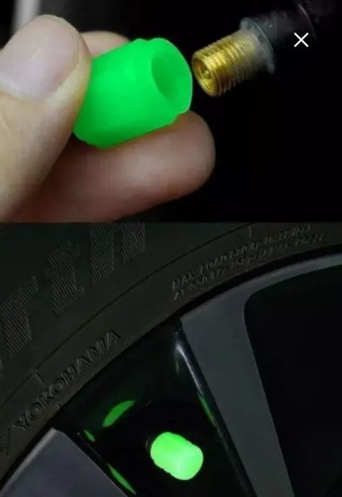 Ковпачки на ніпель що світяться в темноті Фосфорні