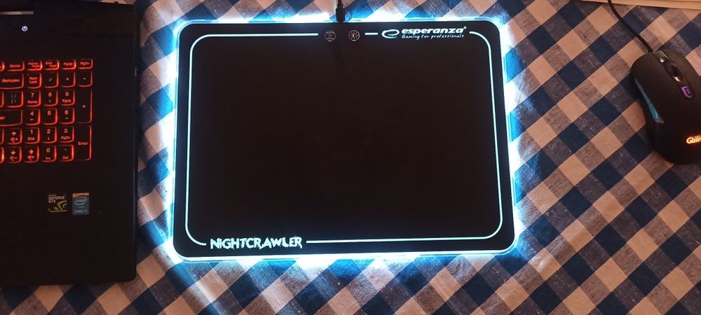 LED RGB podkładka gaming pod mysz ESPERANZA NIGHTCRAWLER