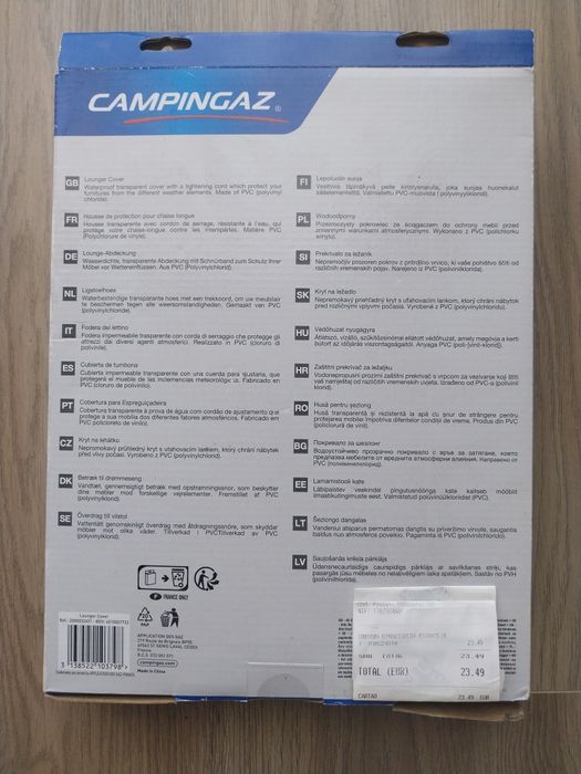 Cobertura para espreguiçadeira