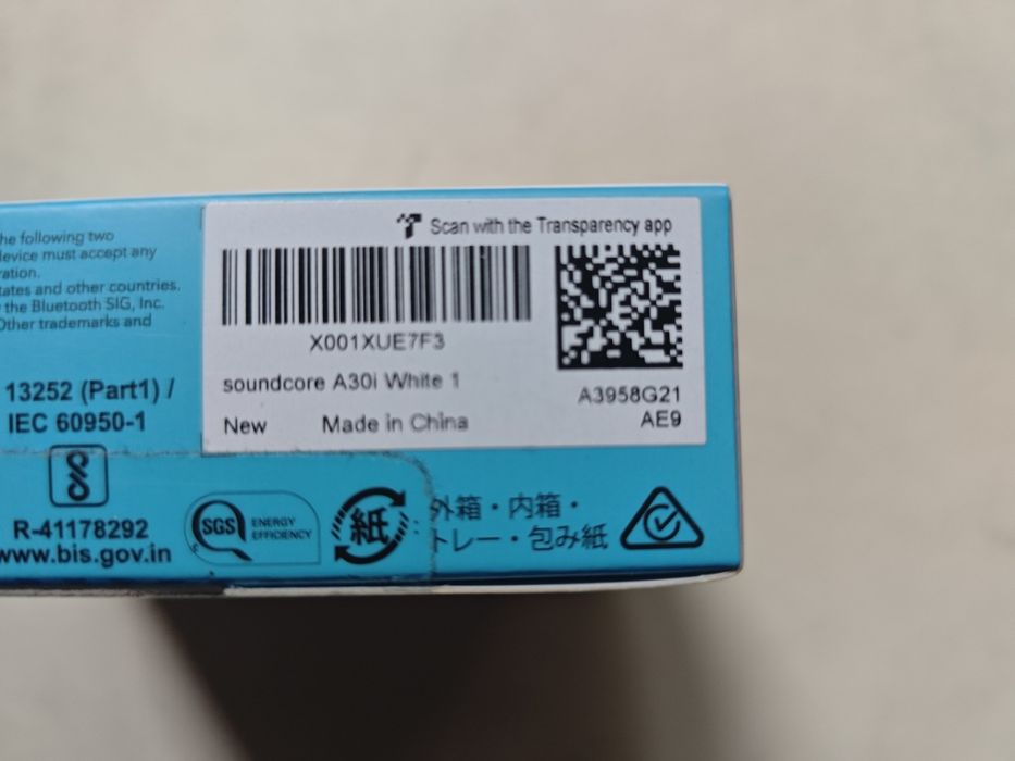 Навушники TWS Anker SoundCore A30i White (A3958G21)