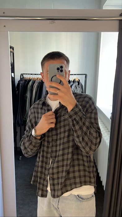 NEW ORIGINAL ! Чоловіча сорочка ZARA в клітинку