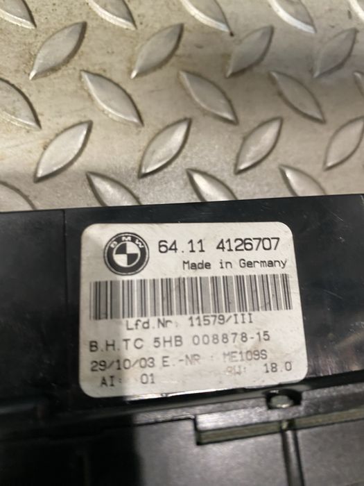 COMANDO CHAUFFAGE / SOFAGEM BMW e46 64114126707