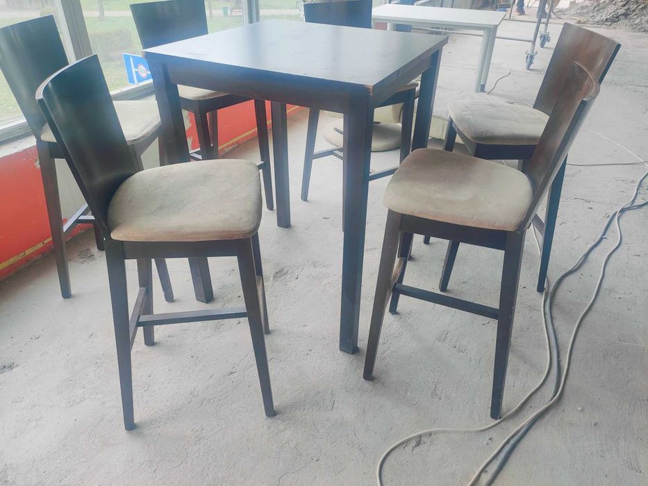 Stół+ 6 krzeseł + fotel obracany komplet