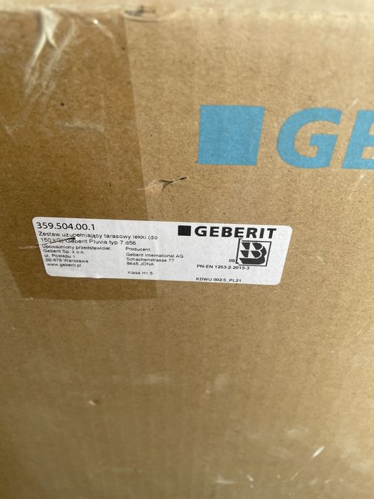 Geberit pluvia 359.504.00.1 zestaw uzupelniajacy studzienka rurowa