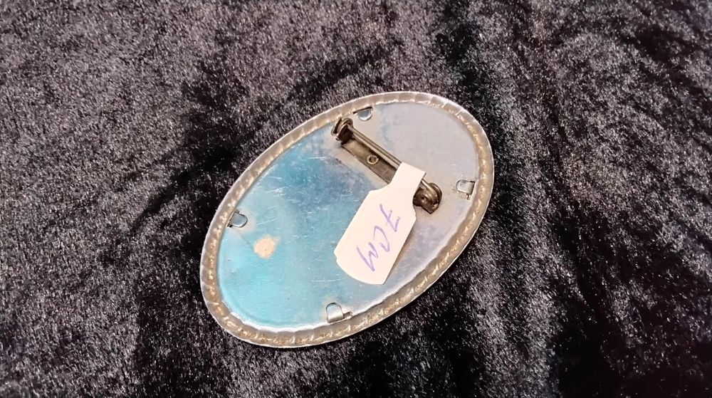 Broche vintage peca com 7 cm