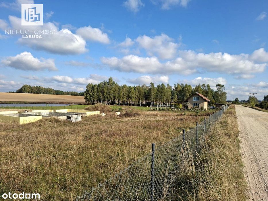Fundamenty + projekt + drewniany dom – dz. 4 400m2