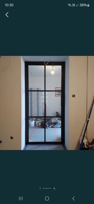 Drzwi szklane loft