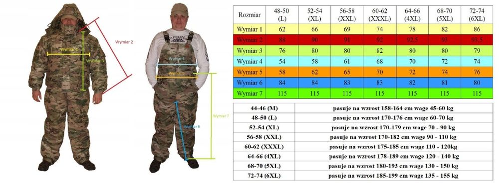 Komplet Zimowy BARS OLIWA kurtka + spodnie ogrodniczki Rip-Stop do -25