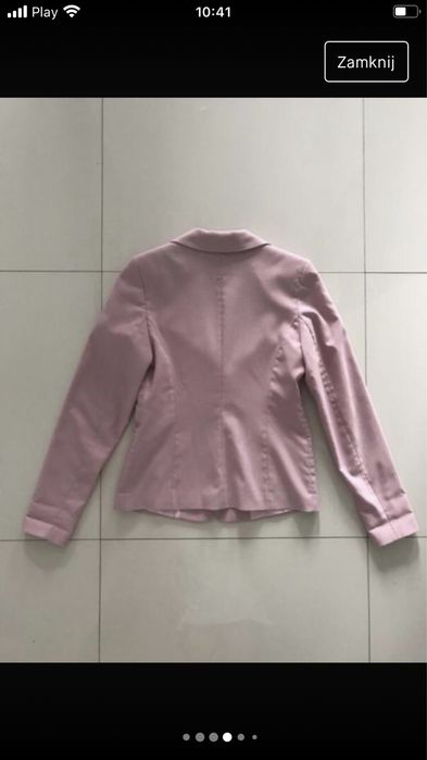 Różowa elegancka  garsonka Gantos r.M