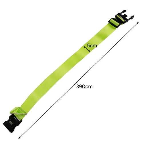 Pas do walizki bagażu zabezpieczający z zamkiem szyfrowym 390 cm