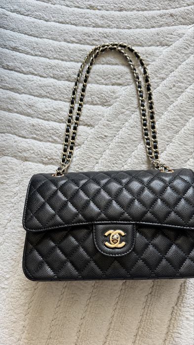 Torebka chanel black classic flop
