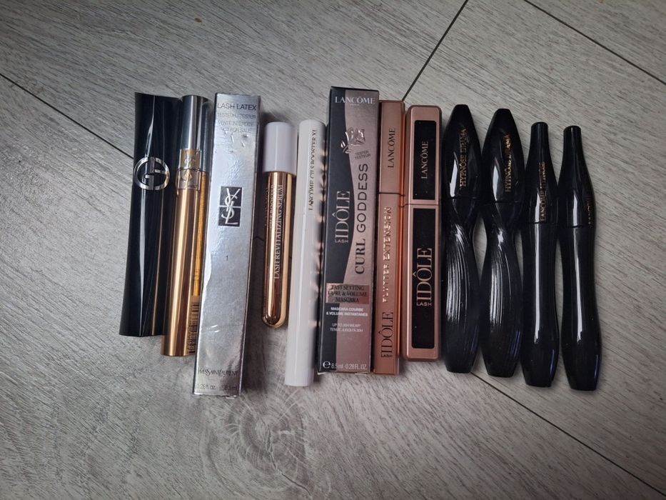 Tusz do rzęs Lancome YSL Armani idole, curl goddess, flutter, hypnose,drama, lash latex, cils booster, revitalizing serum