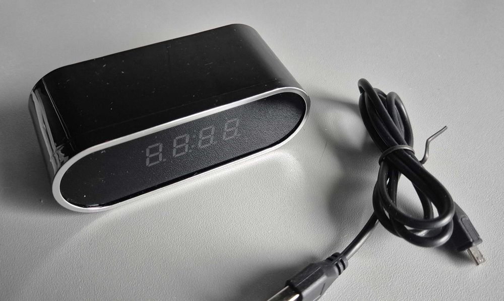 Zegar mini kamera WiFi ukryta budzik ukryta kamera szpiegowska