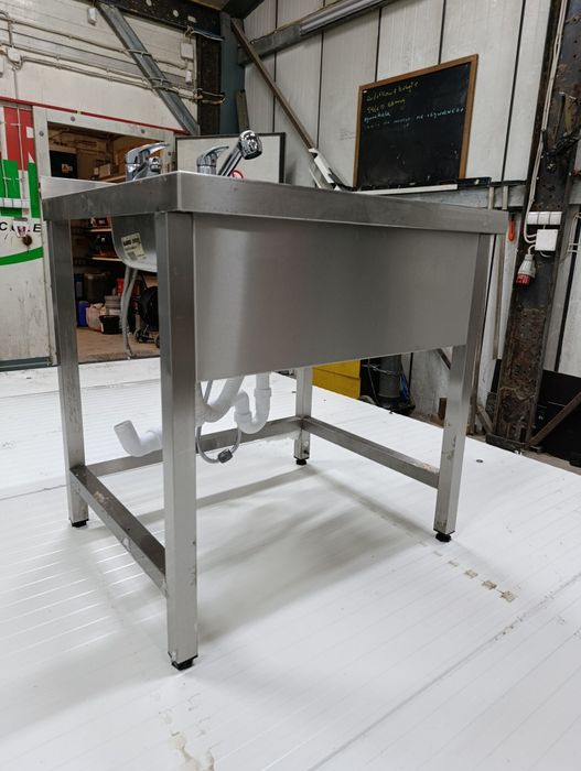 Zlew gastronomiczny / Zlew dwukomorowy / Meble gastronomiczne