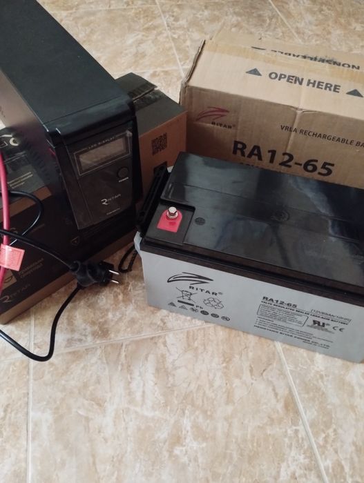 Комплект ДБЖ UPS RITAR RTSW-600ND12 + АКБ RA12-65