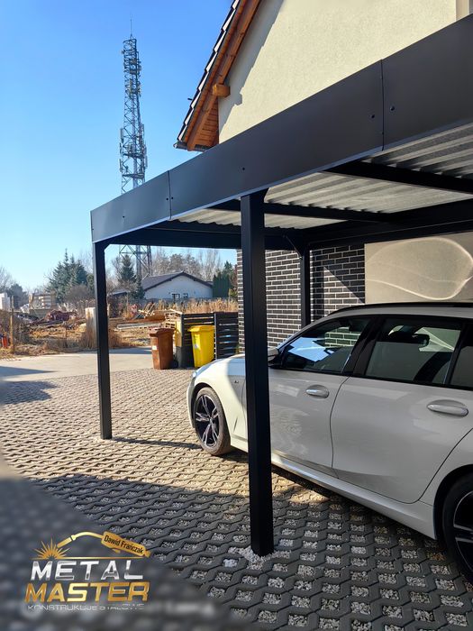 Carport Wiata 3x6 GRUBA Stalowa Producent Świdnica /LED/ Ocynk