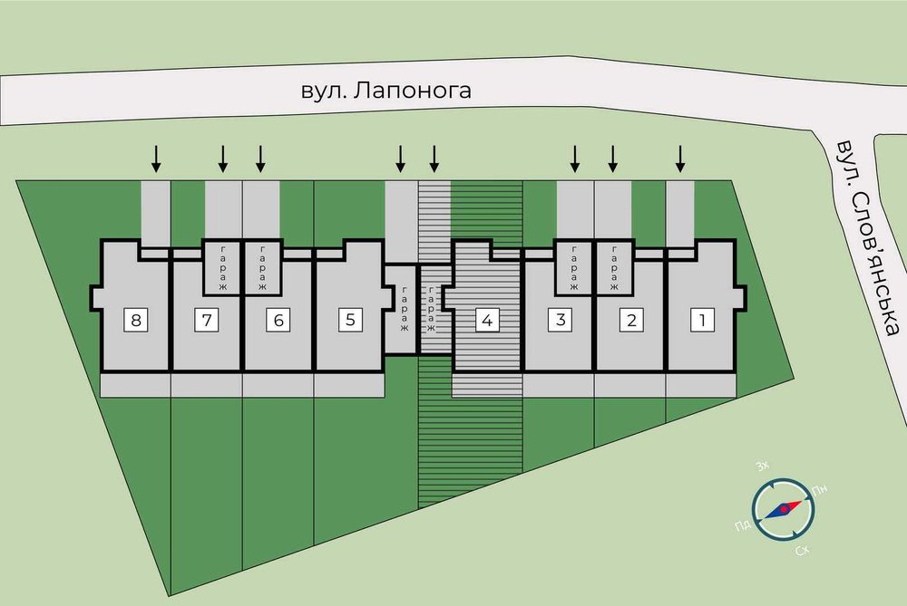 Таунхаус 225 м² з ділянкою у ТХ “СЛОВ’ЯНСЬКІ”, Минай - SL 4