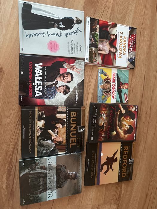 Plyty DVD „Wałęsa”,”gladiator”,”dziennik panny służącej”