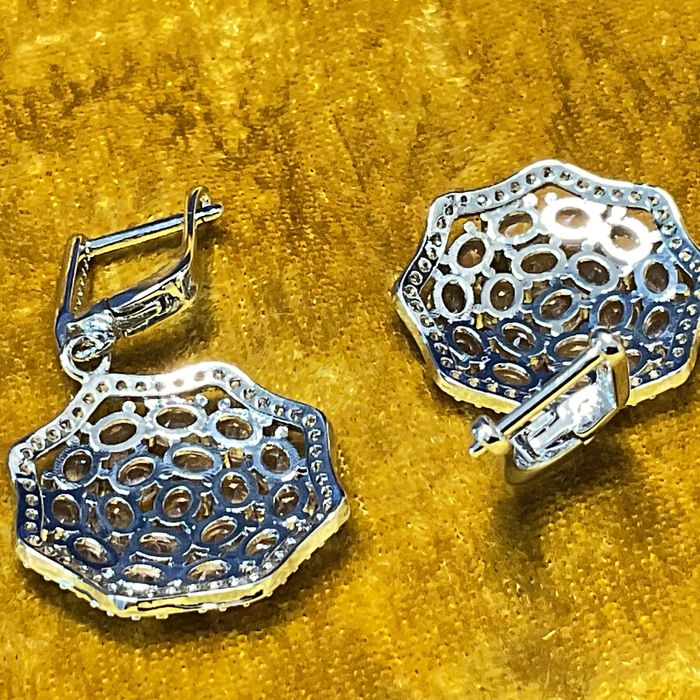 Brincos prata 925 compri.3,9 cm