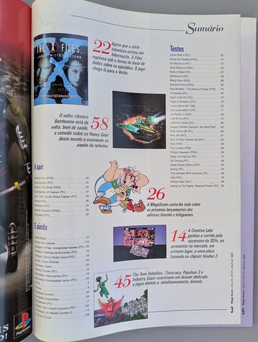 Revista Megascore Nº 31 - Abril 1998