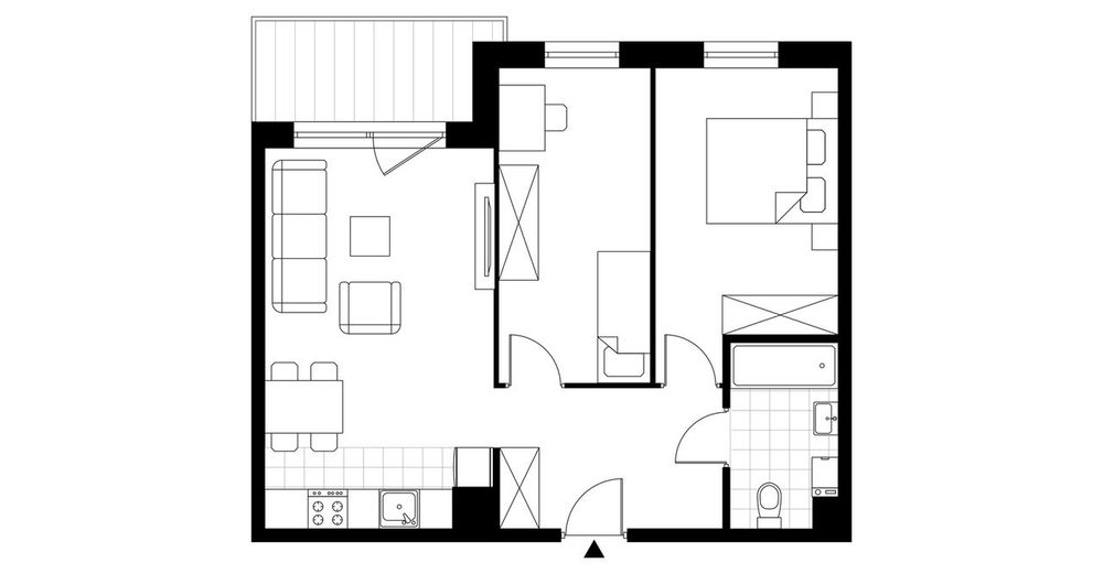 3-pokojowe mieszkanie 55 m² + taras Bezpośrednio - Widok 4