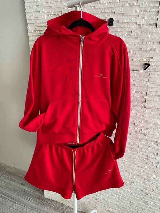 Project Runawy lemonada nowy set dres red bluza zip spodenki