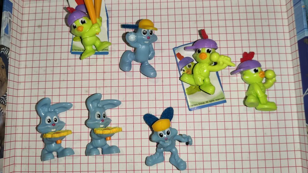 Bonecos dos ovos Kinder