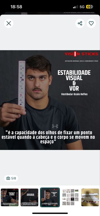 Vision Sticks - Ativação Neuronal para o Rendimento Físico - NOVO