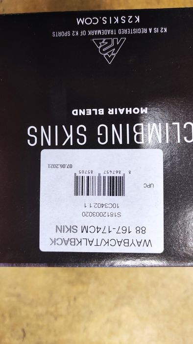 Narty K2 Wayback 88 + foki K2 174cm