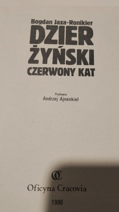 Dzierżyński czerwony kat książka