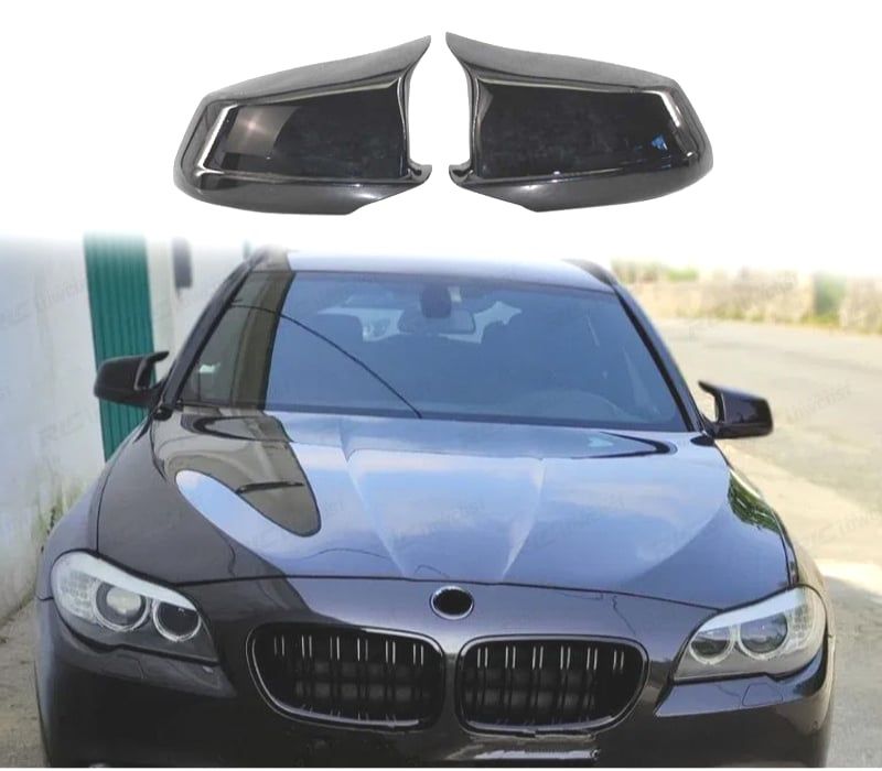 CAPAS DE ESPELHOS RETROVISORES BMW F10 F11 F18 10-13 LOOK M PRETO BRILHANTE