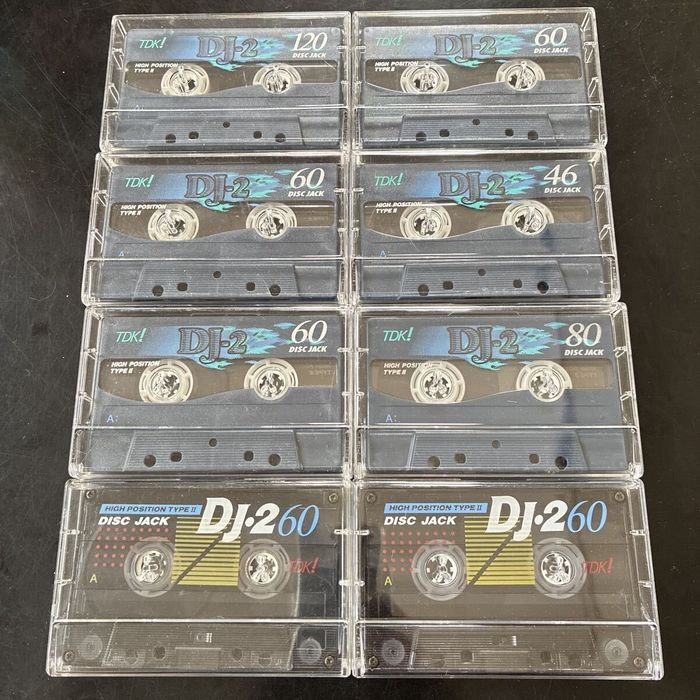 8 аудіо касет TDK DJ2, II типу,ціна за всі