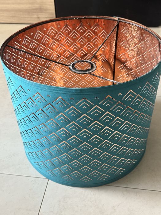 Abajur azul 37 cm diâmetro