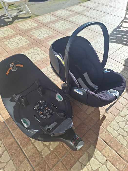 cadeirinha para bebé cybex preto (cloud Z incl. estação iso fix)