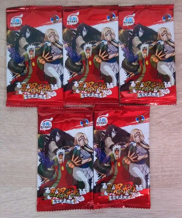 5 Boosterów z Kartami Naruto HY-03002/2