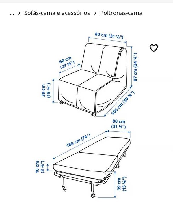 Sofá cama individual - IKEA.426239737589278722