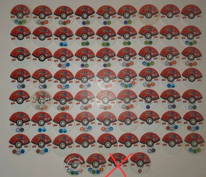 Tazos Pokemon 2 - venda à unidade