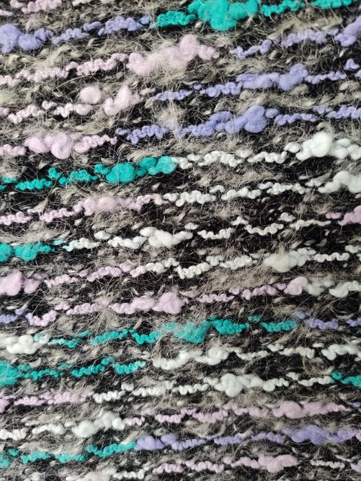 Efektowna suknia z golfem boucle rozm. 38/40 oversize!